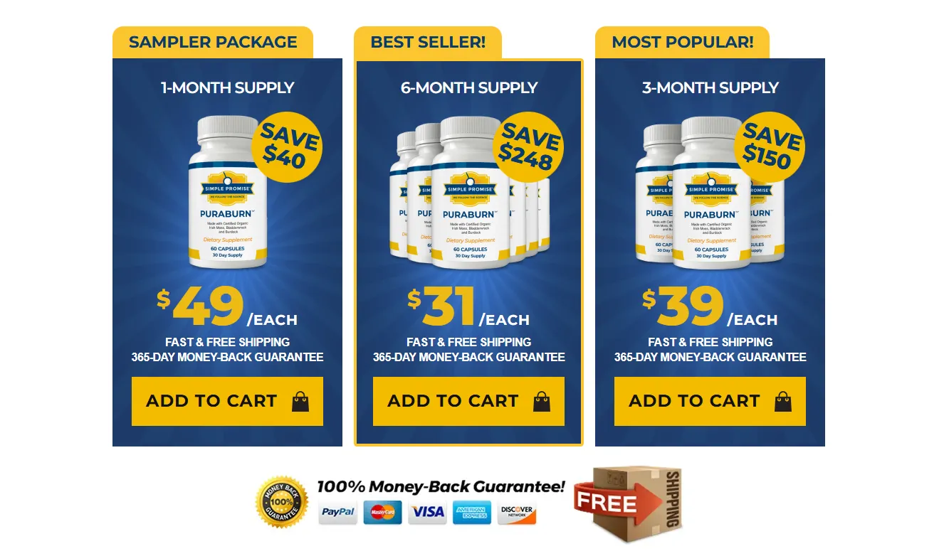 PuraBurn Pricing Plans